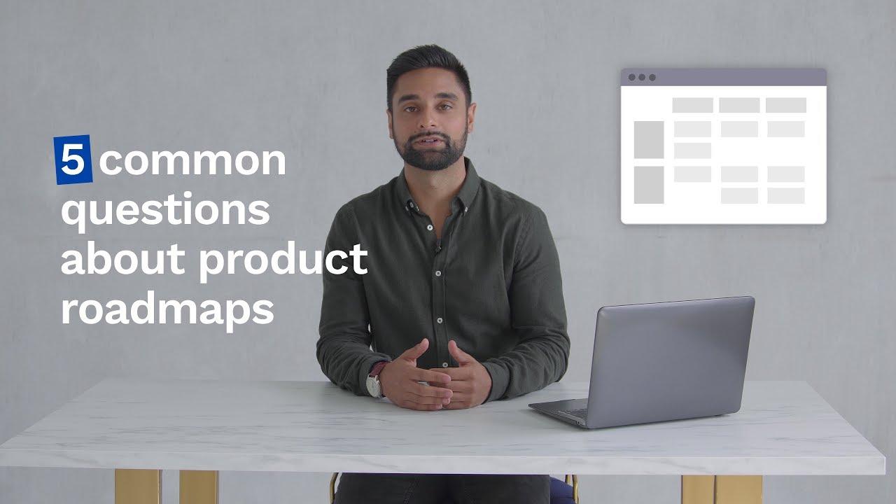 Still frame from the Roadmunk product roadmap questions video